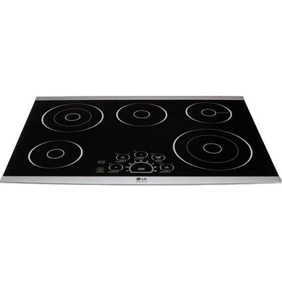 LG STUDIO Studio 30-inch Built-In Electric Cooktop with SmoothTouch™ Controls LSCE305ST IMAGE 2