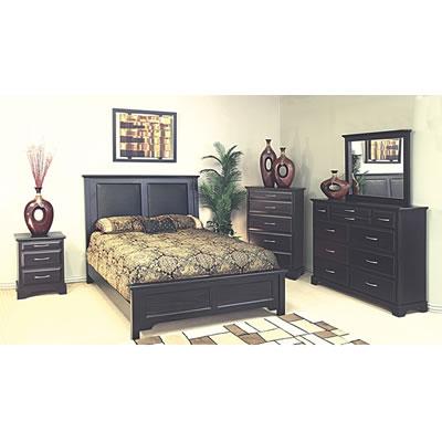 Mako Solid Wood Furniture Symphony 2900-50 Mirror (Chocolate) IMAGE 2