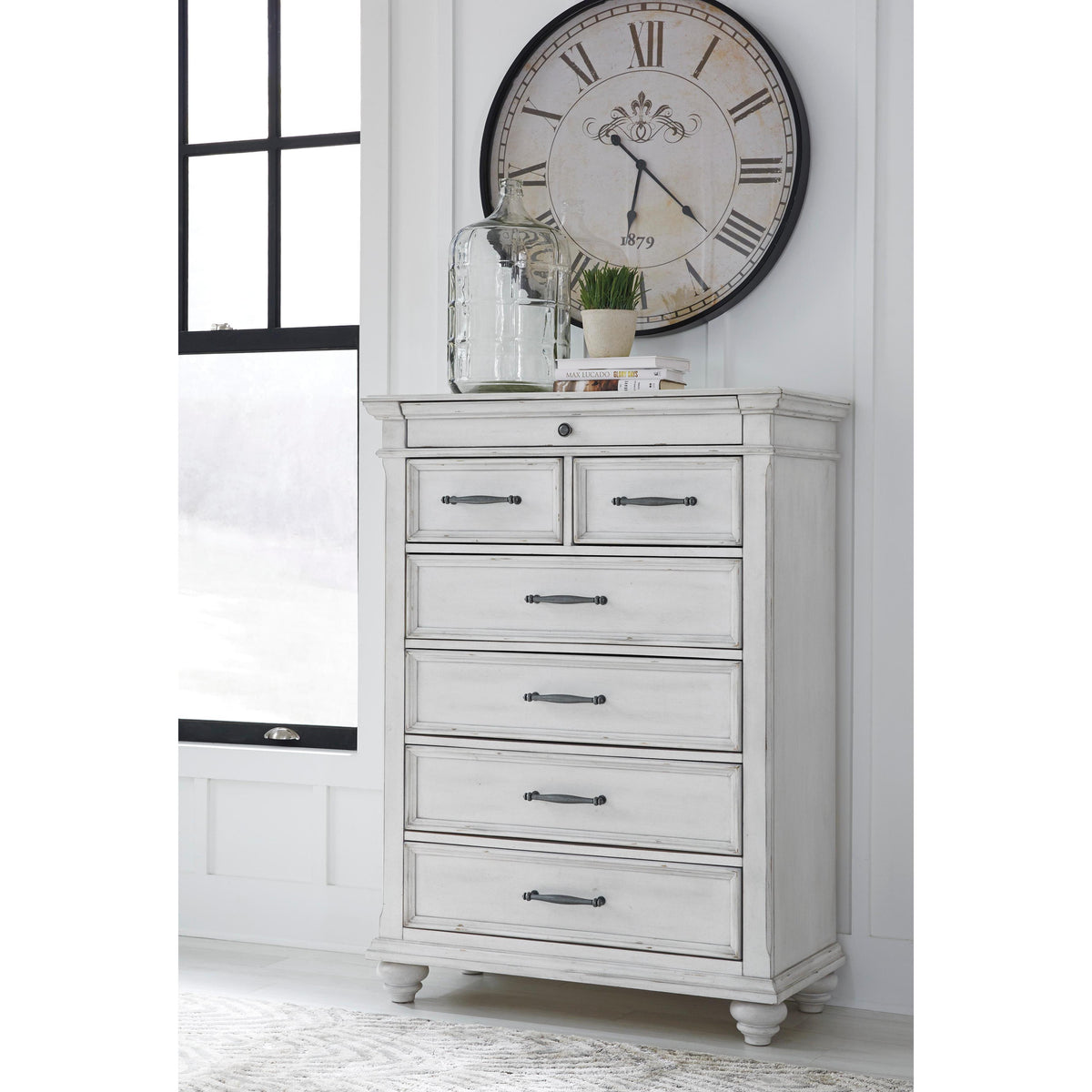 Benchcraft Kanwyn B777 8 pc Queen Upholstered Panel Storage Bedroom Set IMAGE 4