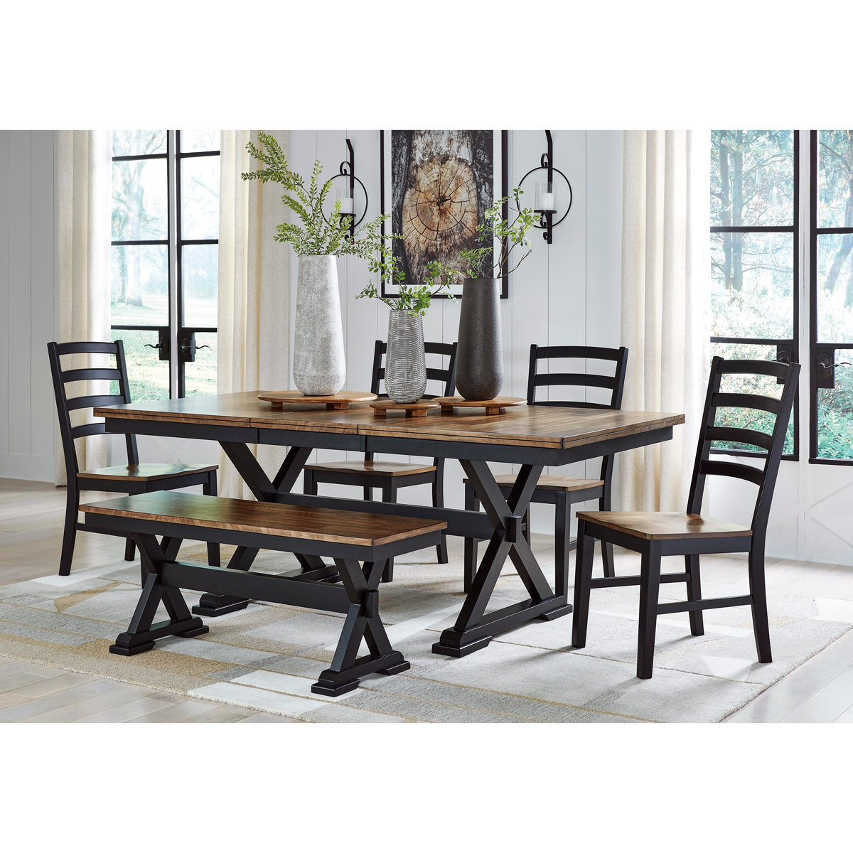Signature Design by Ashley Wildenauer D634D2 6 pc Dining Set IMAGE 1