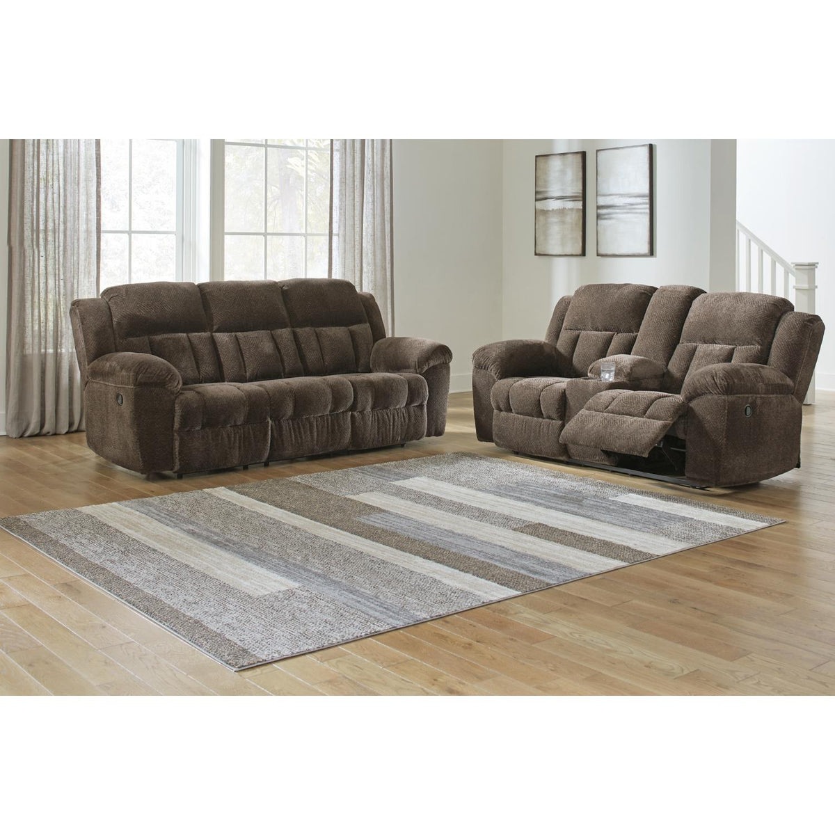 Signature Design by Ashley Frohn 37407U1 2 pc Reclining Living Room Set IMAGE 2