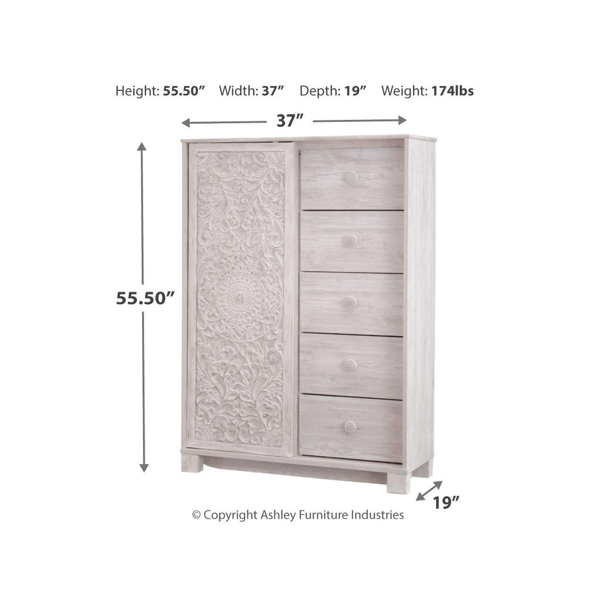 Signature Design by Ashley Paxberry B181B17 5 pc Full Panel Bedroom Set IMAGE 6