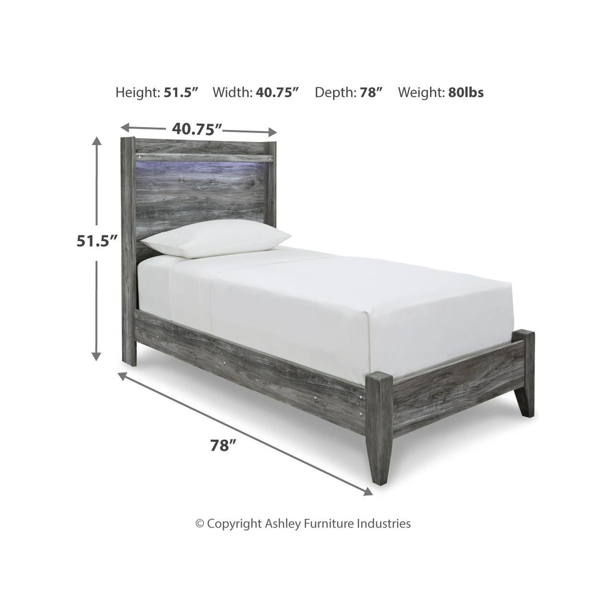 Signature Design by Ashley Baystorm B221B61 5 pc Twin Panel Bedroom Set IMAGE 9