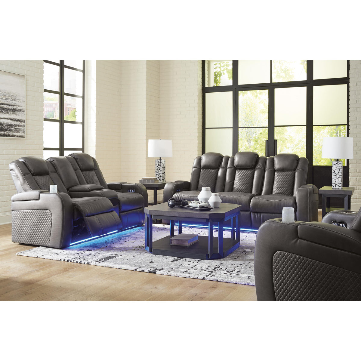 Signature Design by Ashley Fyne-Dyme 36602U2 3 pc Power Reclining Living Room Set IMAGE 1