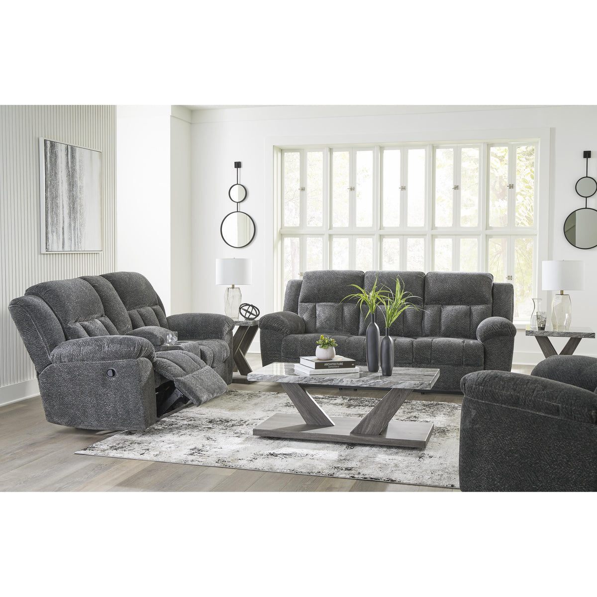 Signature Design by Ashley Frohn 37406U4 3 pc Reclining Living Room Set IMAGE 1
