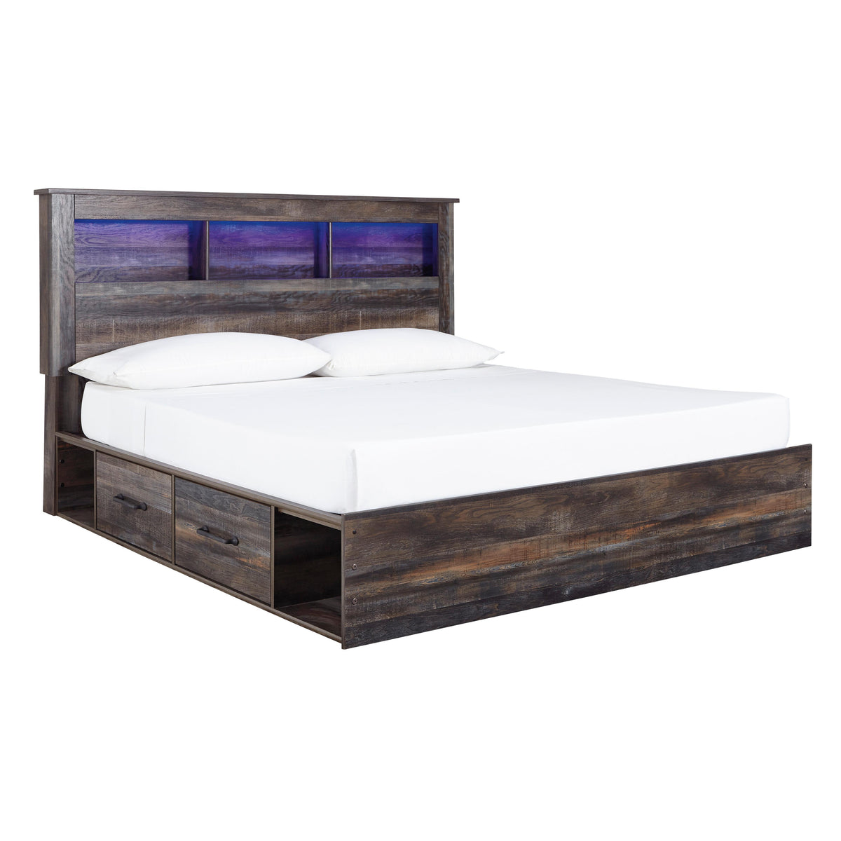 Signature Design by Ashley Drystan B211B110 7 pc King Bookcase Bedroom Set IMAGE 2