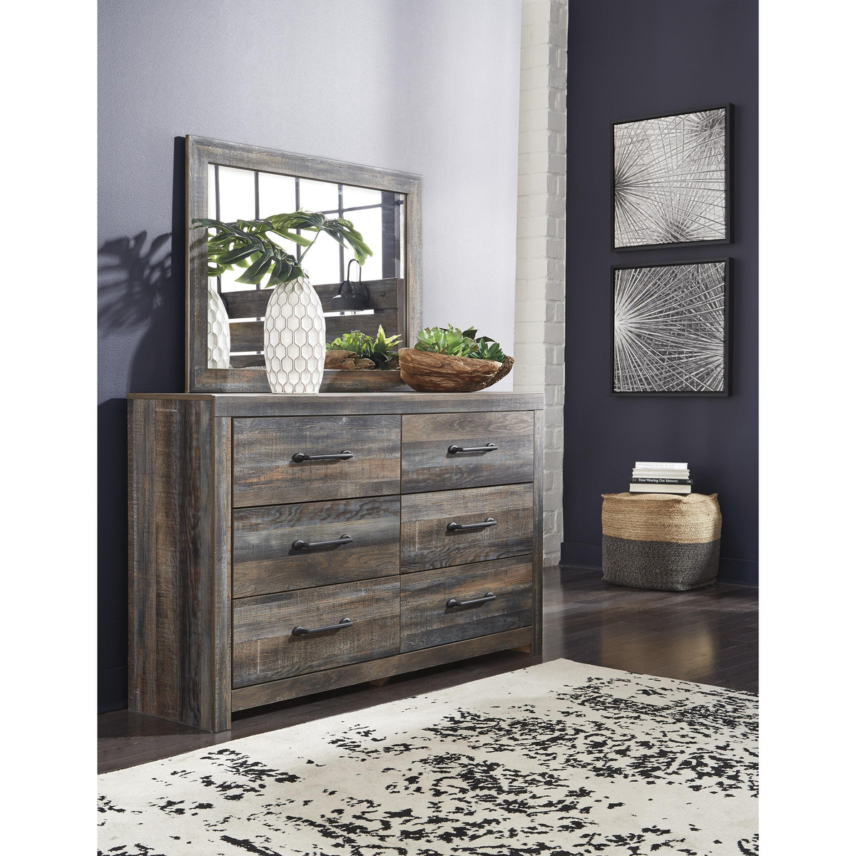 Signature Design by Ashley Drystan B211B110 7 pc King Bookcase Bedroom Set IMAGE 3