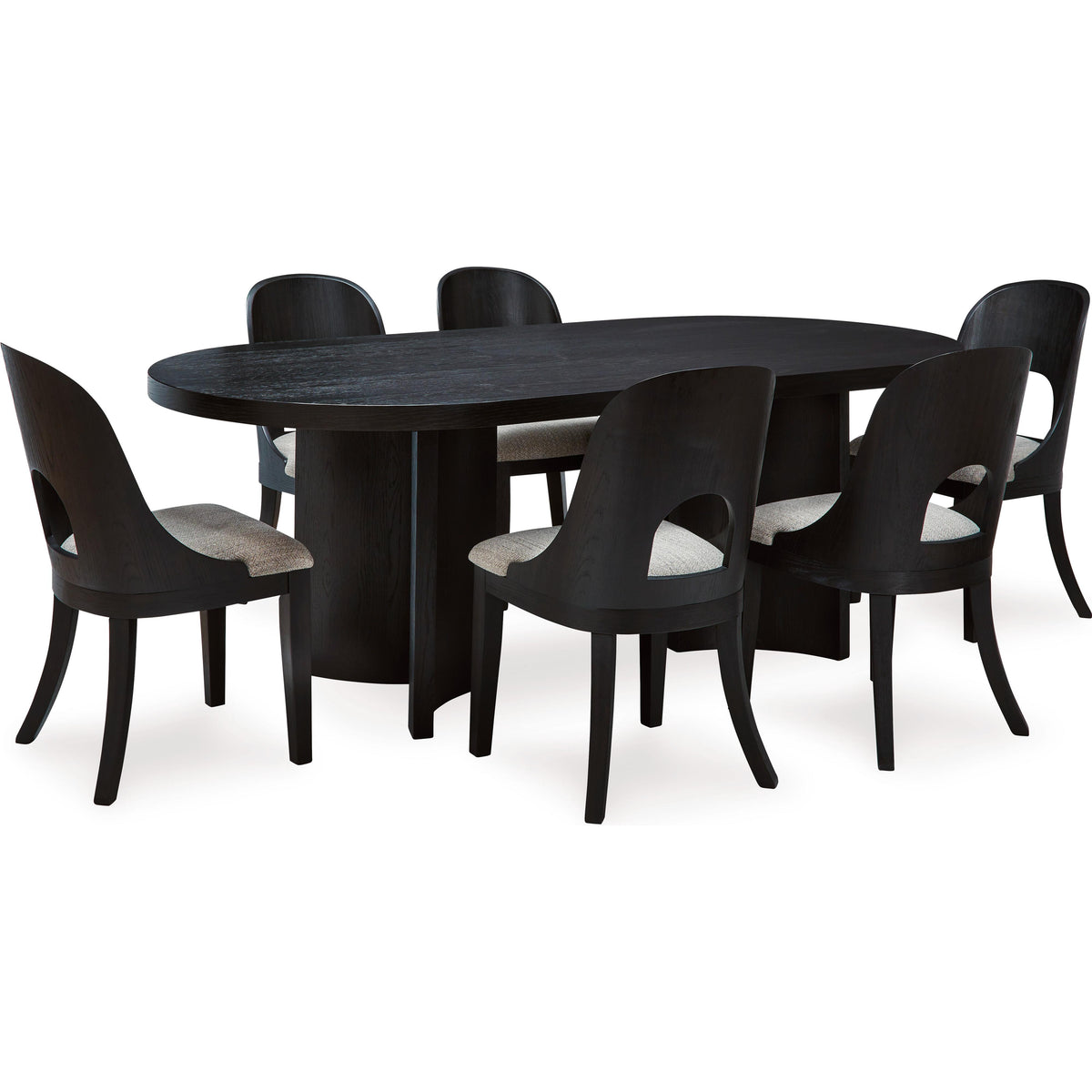 Signature Design by Ashley Rowanbeck D821D4 7 pc Dining Set IMAGE 2