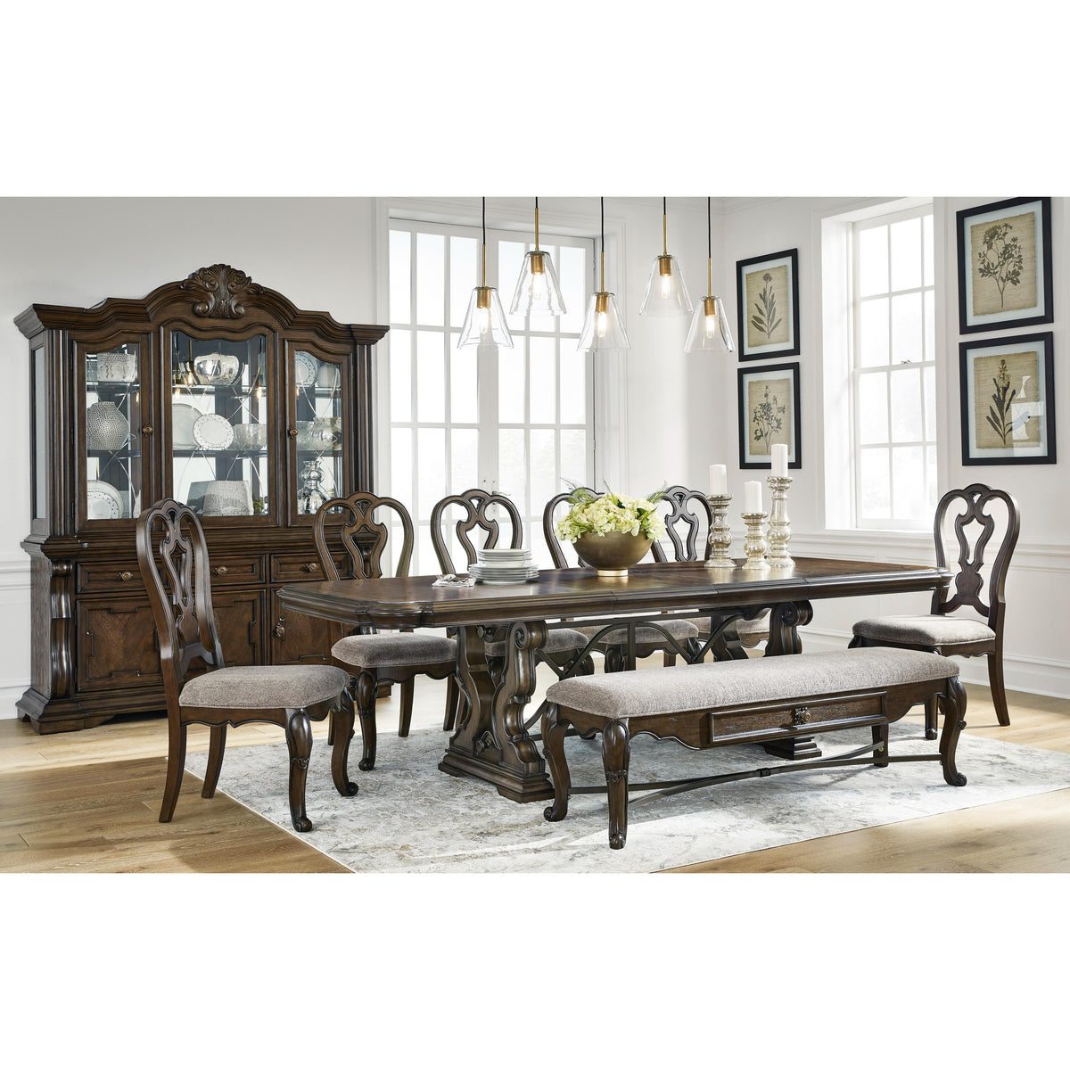 Signature Design by Ashley Maylee D947D15 8 pc Dining Set IMAGE 2