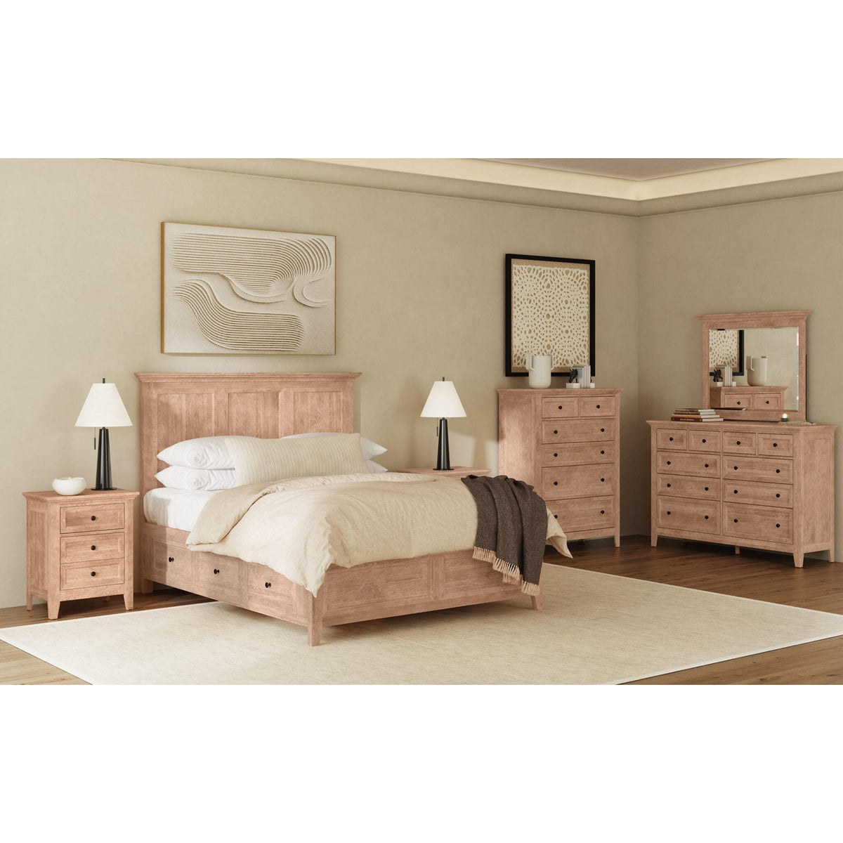 Intercon Furniture San Mateo 8865 6 pc King Panel Bedroom Set IMAGE 1