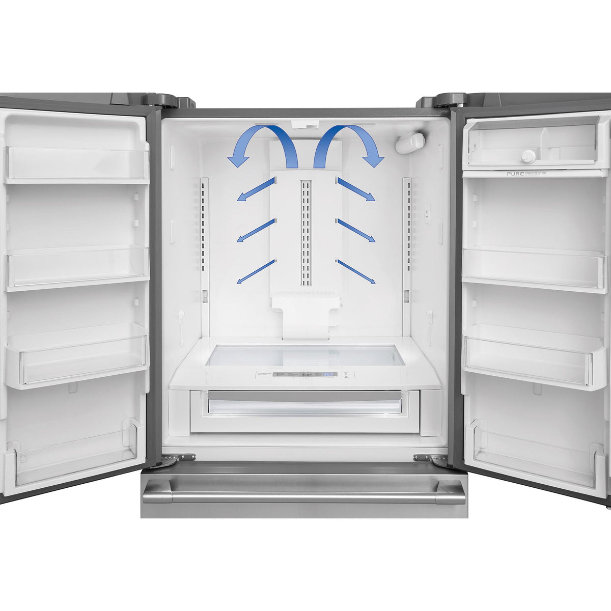 Electrolux 36-inch, 21.5 cu. ft. Counter-Depth French 3-Door Refrigerator with Wave-Touch® Controls EW23BC87SS IMAGE 5