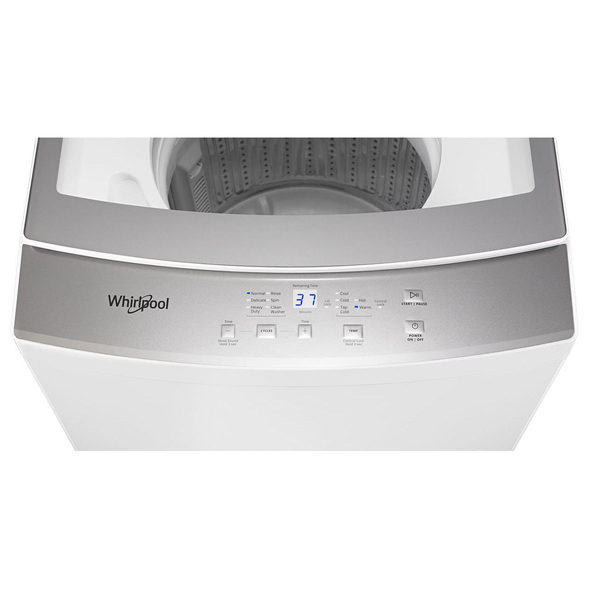 Whirlpool Stacked Washer/Dryer Electric Laundry Center with EasyView™ Glass Lid YWET4024HW IMAGE 5