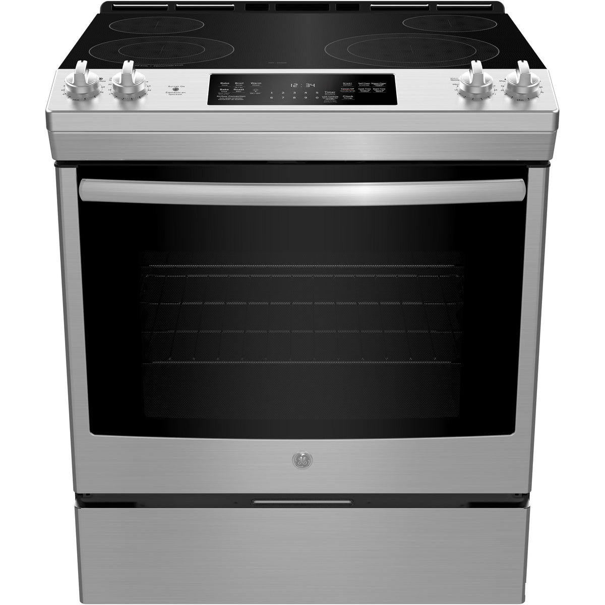 GE 30-inch Slide-In Electric Range JCS830SMSS IMAGE 1