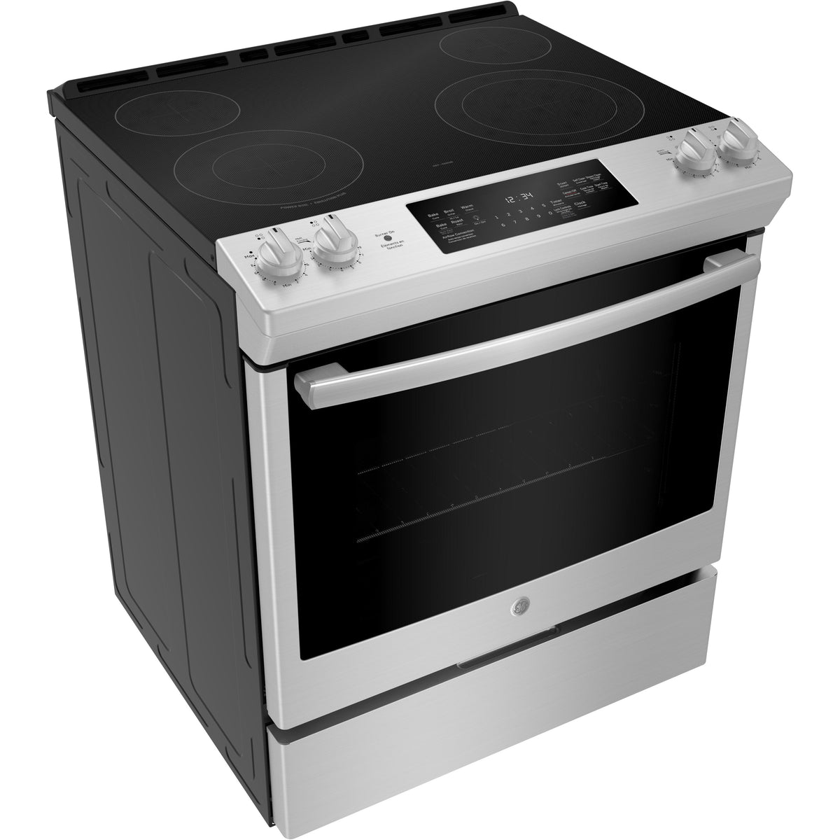 GE 30-inch Slide-In Electric Range JCS830SMSS IMAGE 2