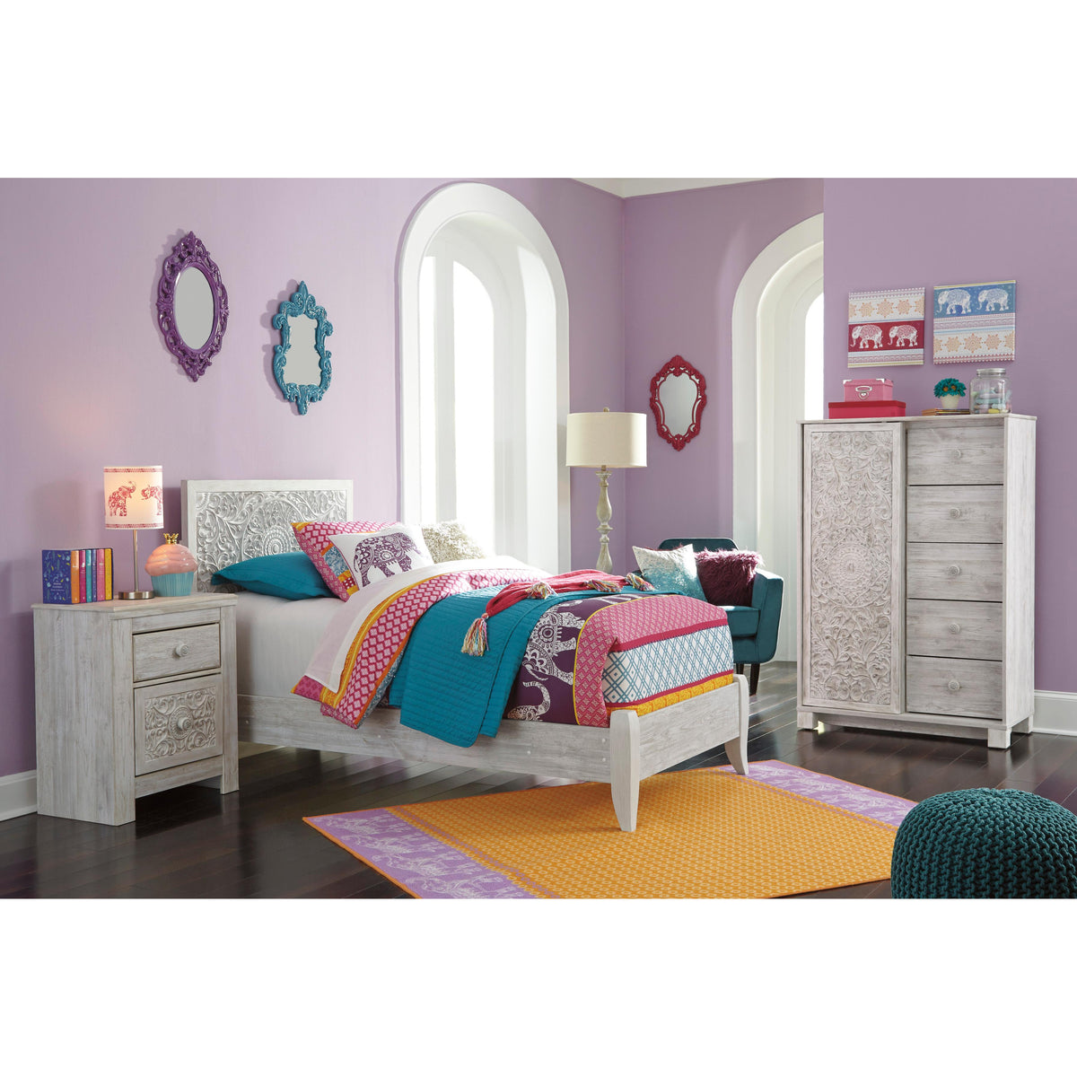 Signature Design by Ashley Paxberry B181B1 Twin Panel Bed IMAGE 6