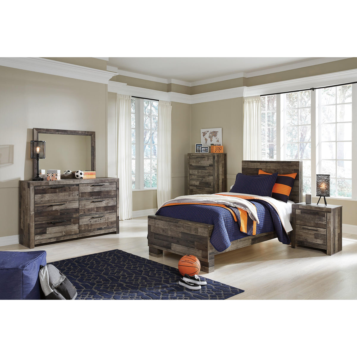 Benchcraft Derekson B200-83 Twin Panel Rails IMAGE 3