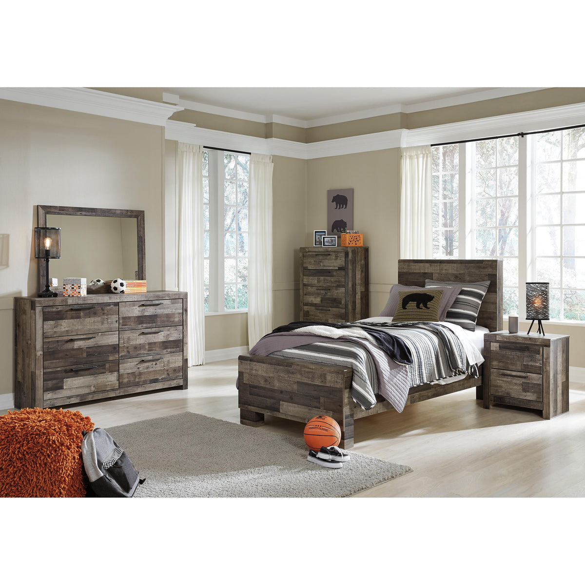 Benchcraft Derekson B200-83 Twin Panel Rails IMAGE 4