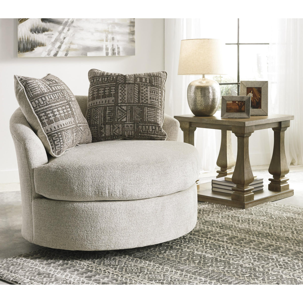 Signature Design by Ashley Soletren Swivel Fabric Accent Chair 9510444 IMAGE 4