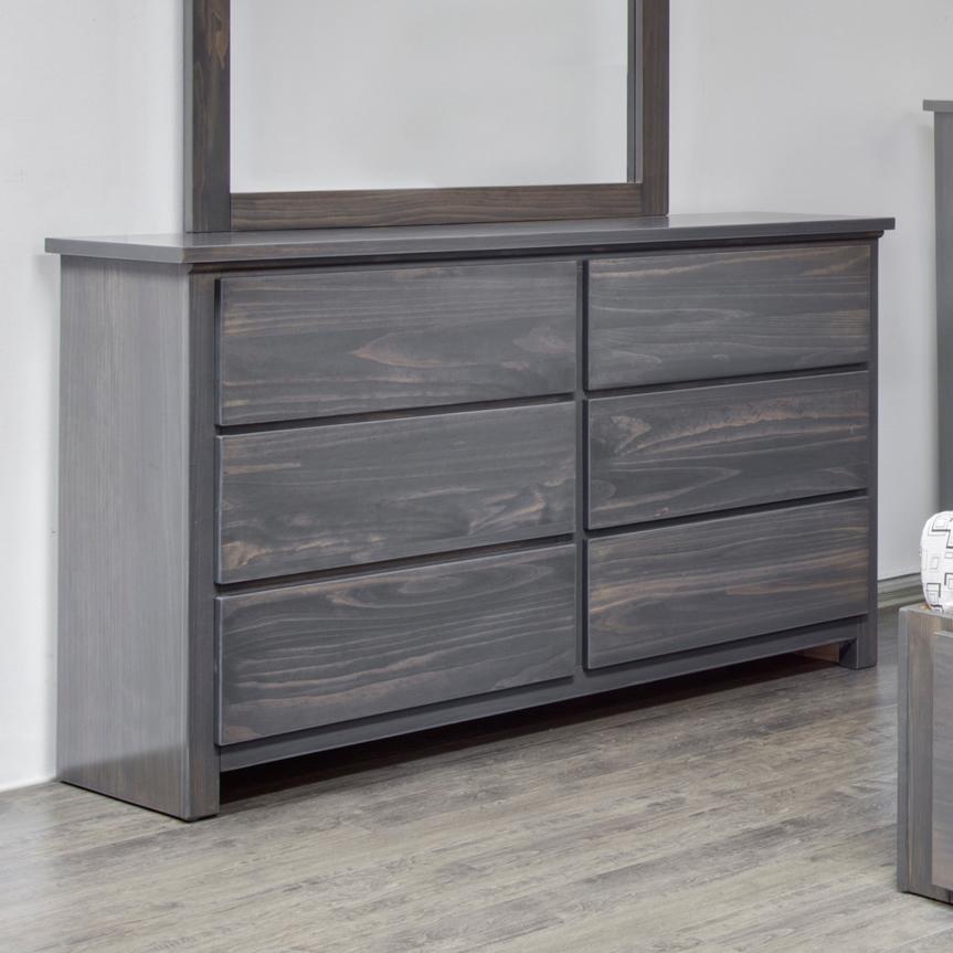 Mako Solid Wood Furniture Autumn 6300-40-6 Kids Dresser IMAGE 1