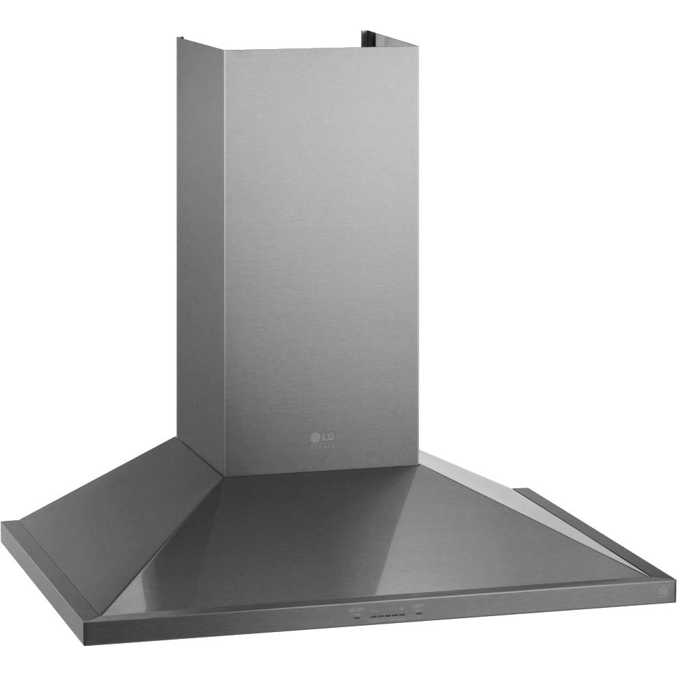 LG STUDIO Studio 30-inch Wall Mount Range Hood with Wi-Fi LSHD3080ST IMAGE 2