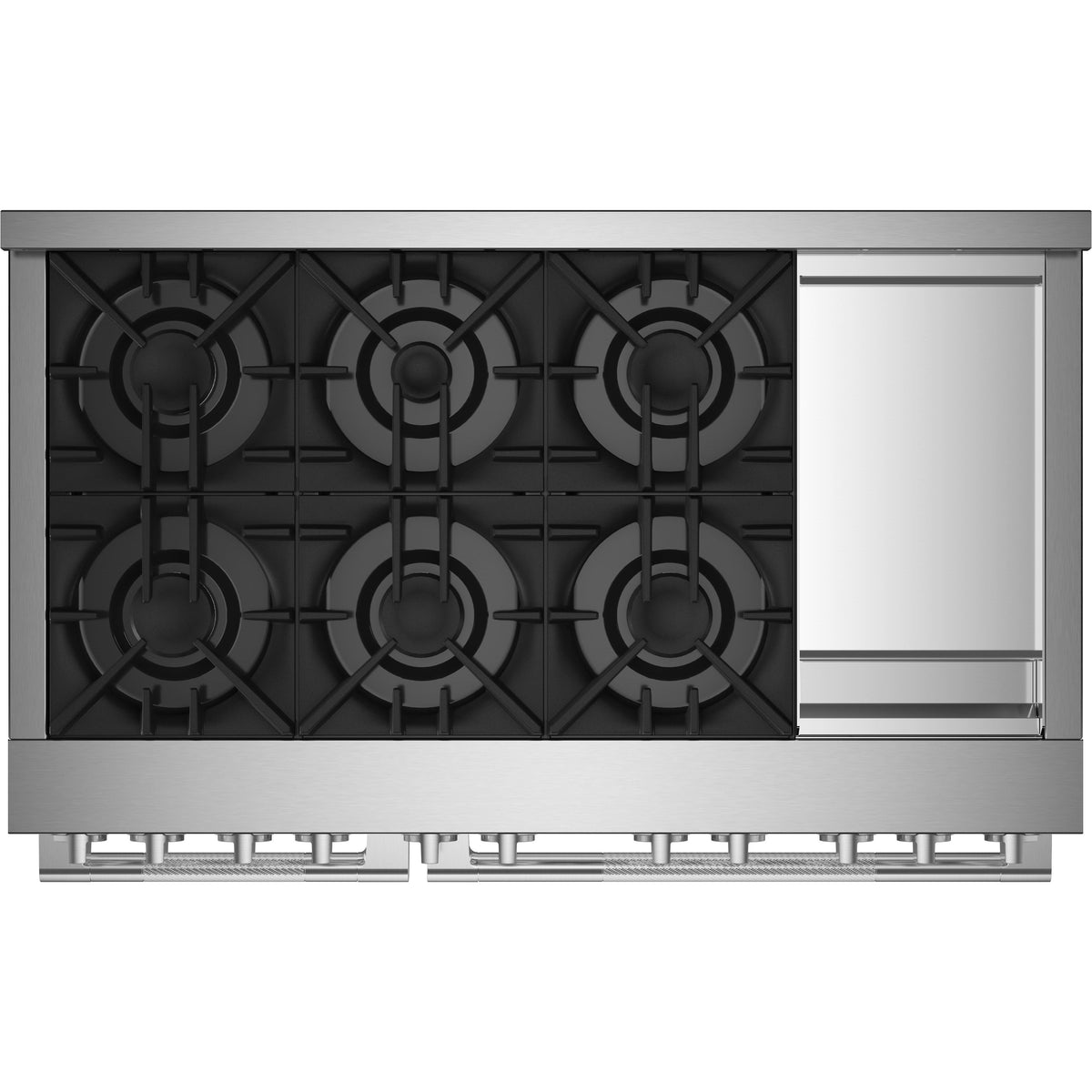 JennAir Rise 48-inch Professional-Style Gas Range with with Chrome-Infused Griddle JGRP548HL IMAGE 2