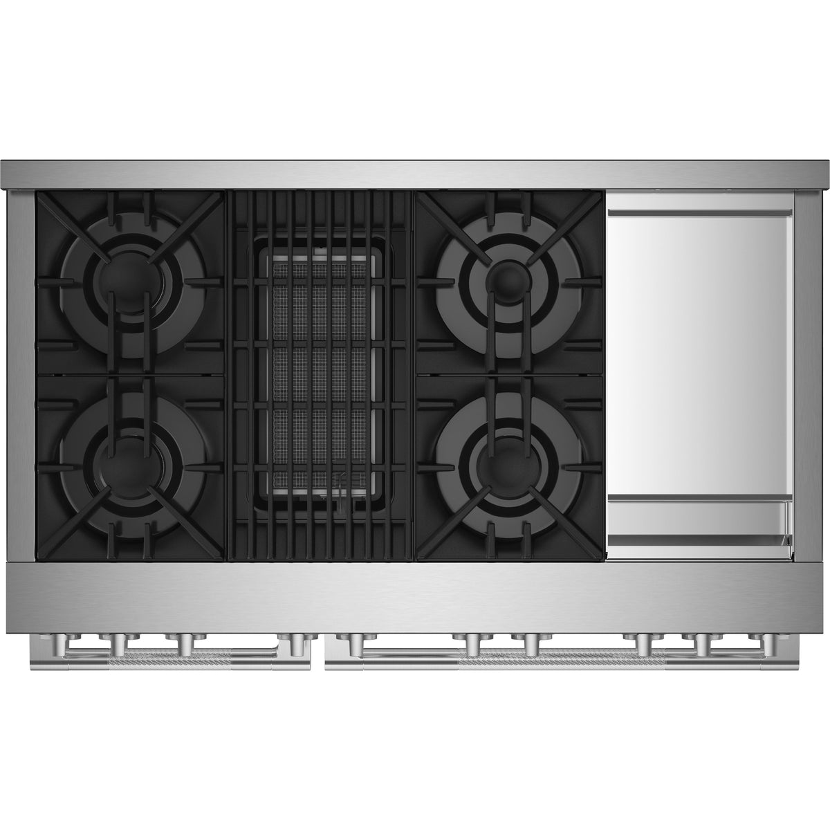 JennAir Rise 48-inch Professional-Style Gas Range with Chrome-Infused Griddle and Infrared Grill JGRP748HL IMAGE 2