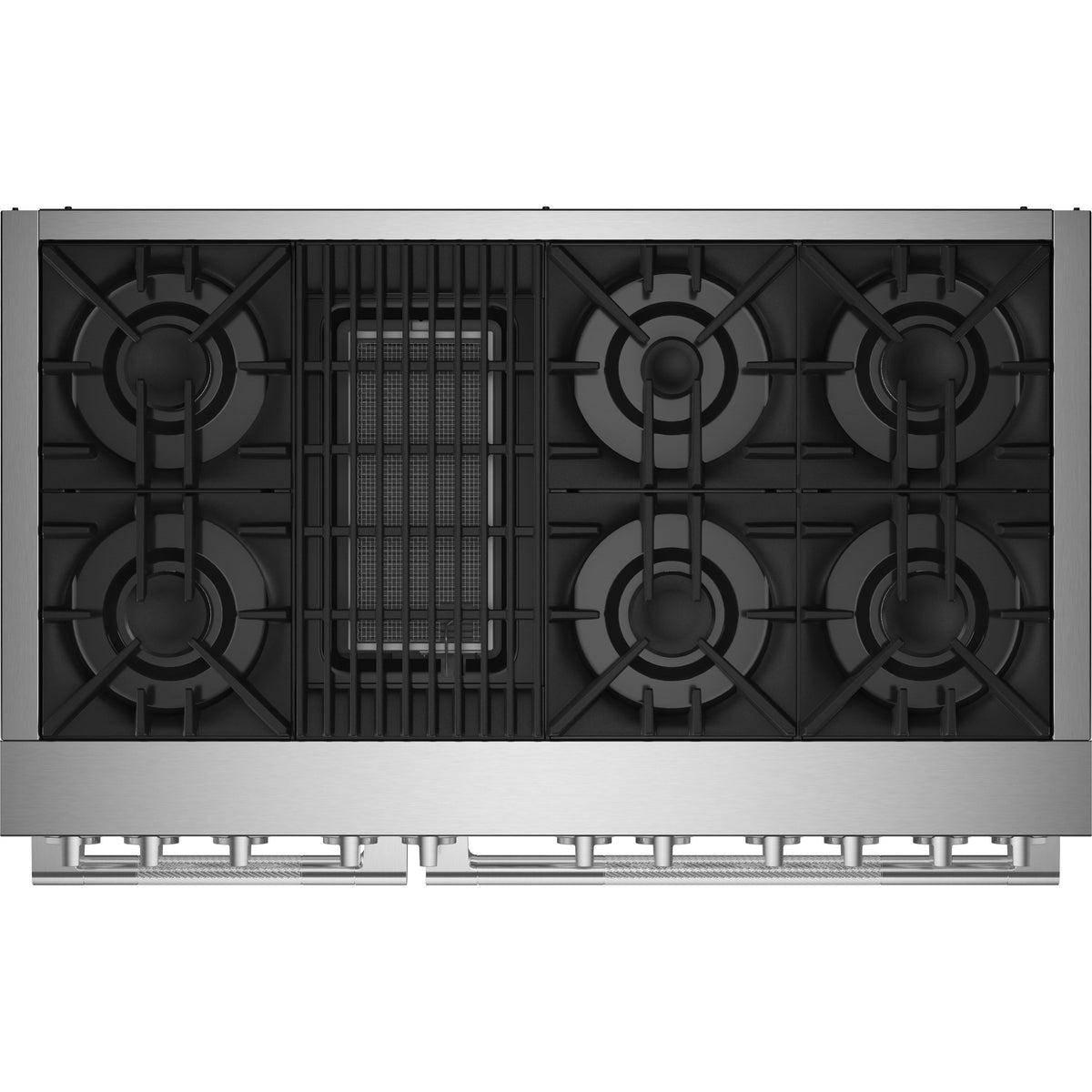 JennAir Rise 48-inch Professional-Style Dual-Fuel Range with Gas Grill JDRP648HL IMAGE 3