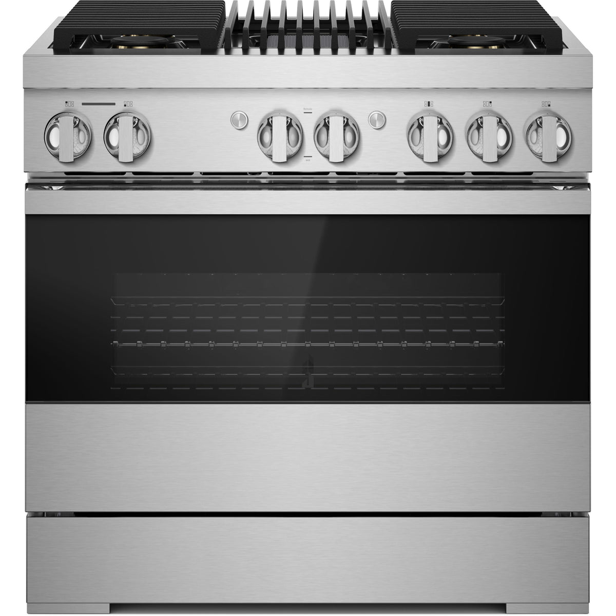 JennAir Noir 36-inch Professional-Style Dual-Fuel Range JDRP636HM IMAGE 1