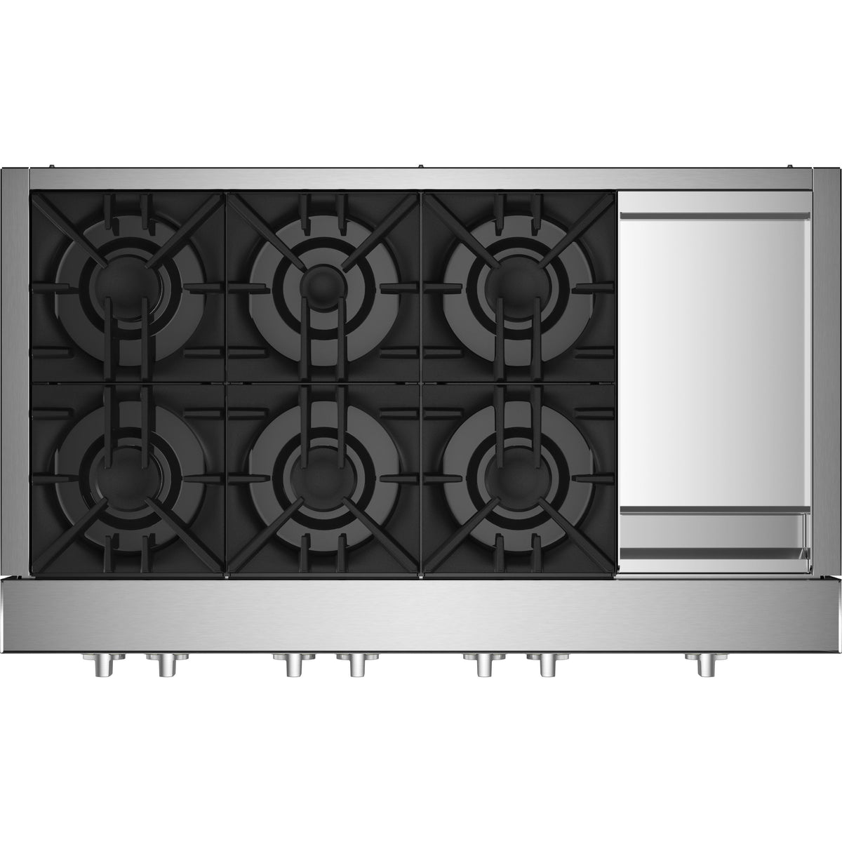 JennAir Rise 48-inch Gas Rangetop with Chrome-Infused Griddle JGCP548HL IMAGE 2