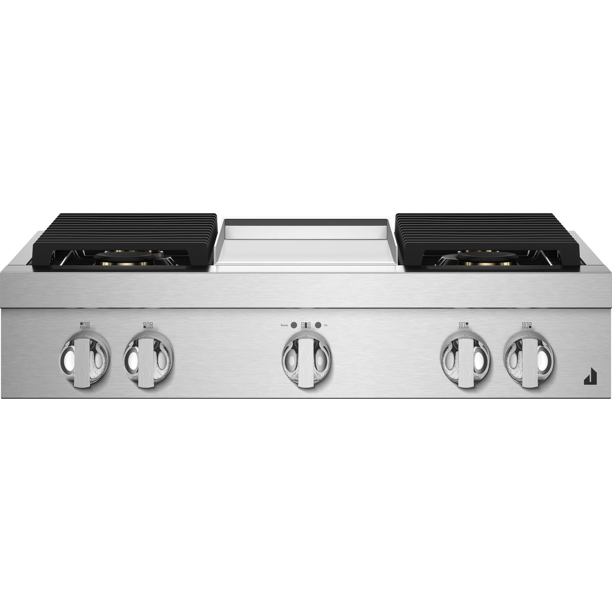 JennAir Noir 36-inch Gas Rangetop with Chrome-Infused Griddle JGCP536HM IMAGE 1