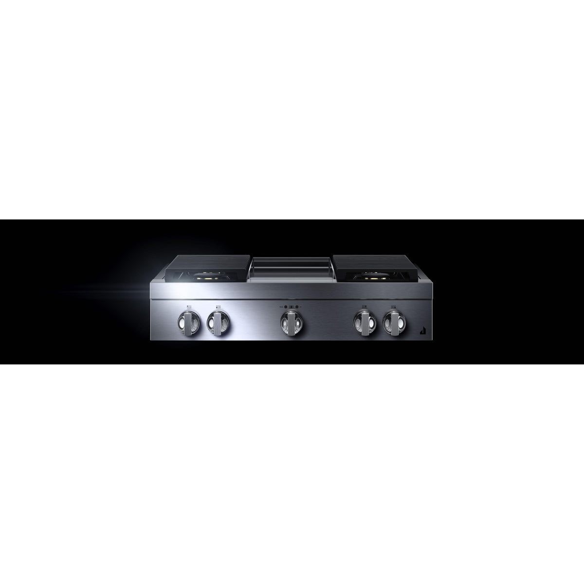 JennAir Noir 36-inch Gas Rangetop with Chrome-Infused Griddle JGCP536HM IMAGE 3