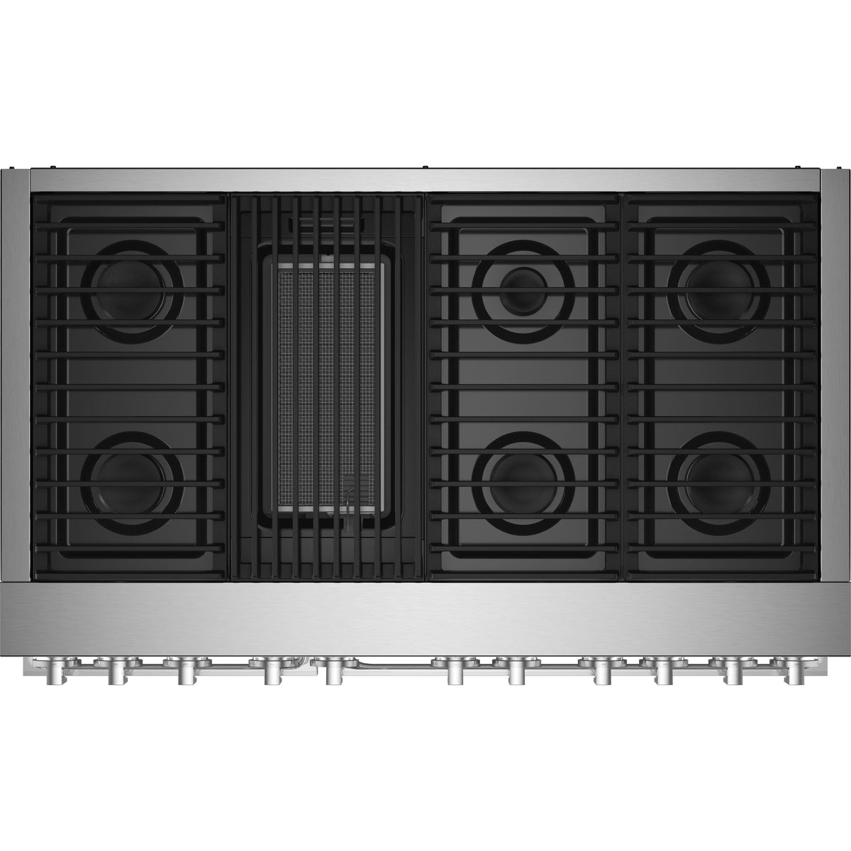 JennAir Noir 48-inch Professional-Style Dual-Fuel Range with Gas Grill JDRP648HM IMAGE 3