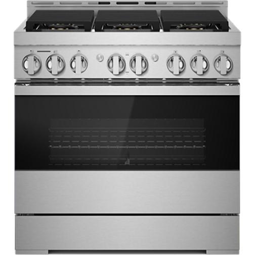 JennAir Noir 36-inch Professional-Style Gas Range JGRP436HM IMAGE 1