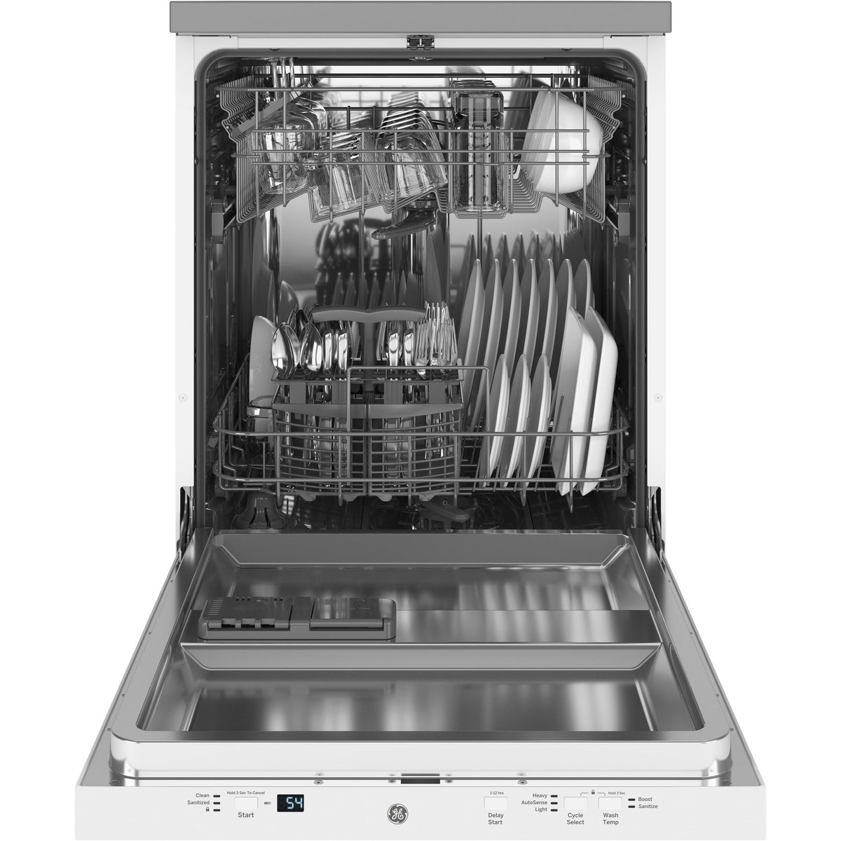 GE Portable Dishwasher with Sanitize Option GPT225SGLWW IMAGE 3