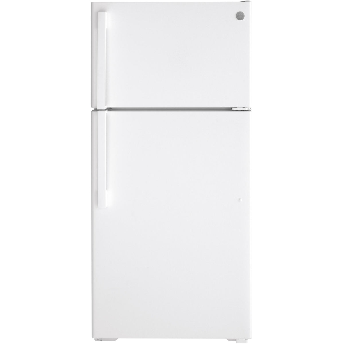 GE 28-inch, 15.6 cu.ft. Freestanding Top-Freezer Refrigerator with ClimateKeeper™ GTE16DTNRWW IMAGE 1