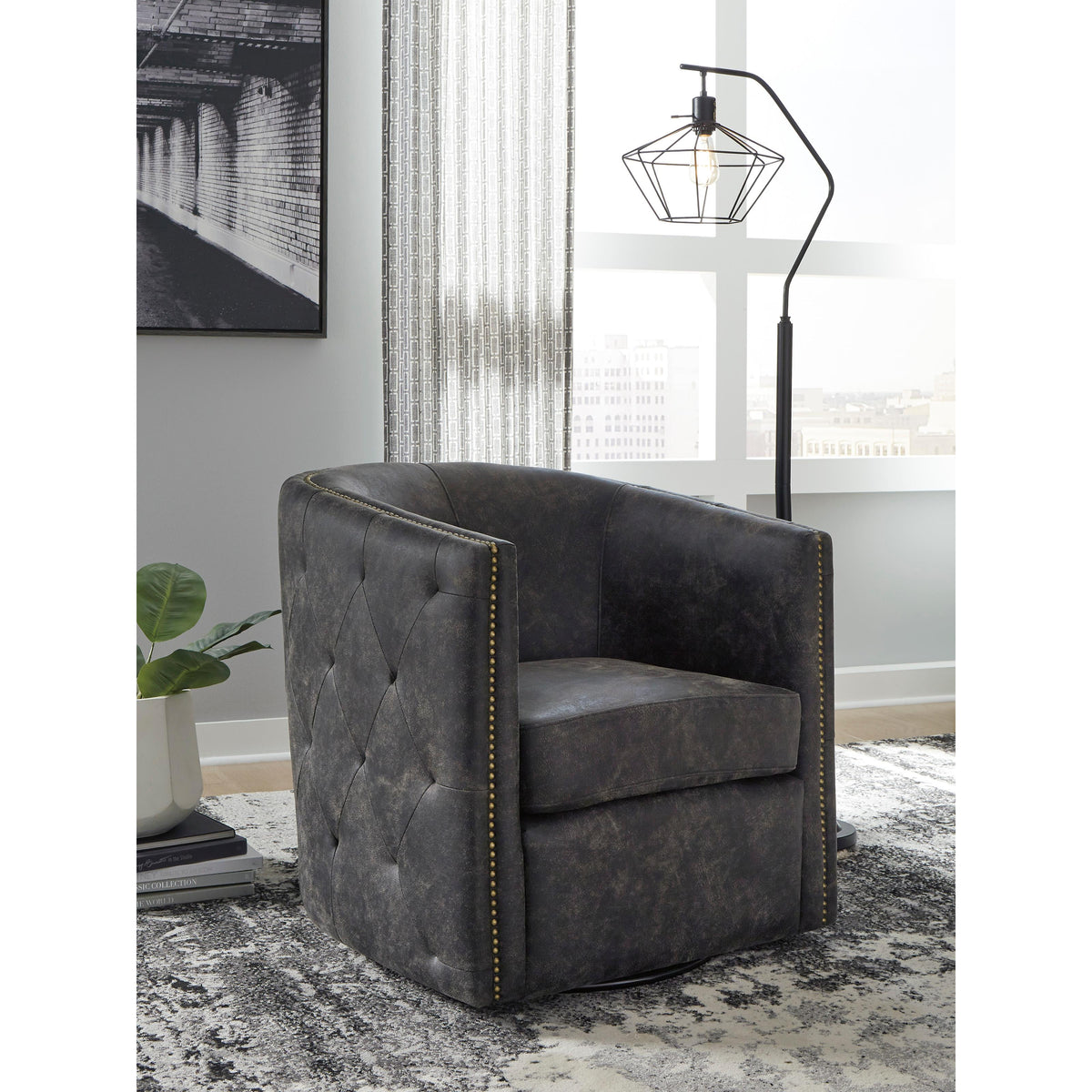 Signature Design by Ashley Brentlow A3000202 Swivel Accent Chair IMAGE 5