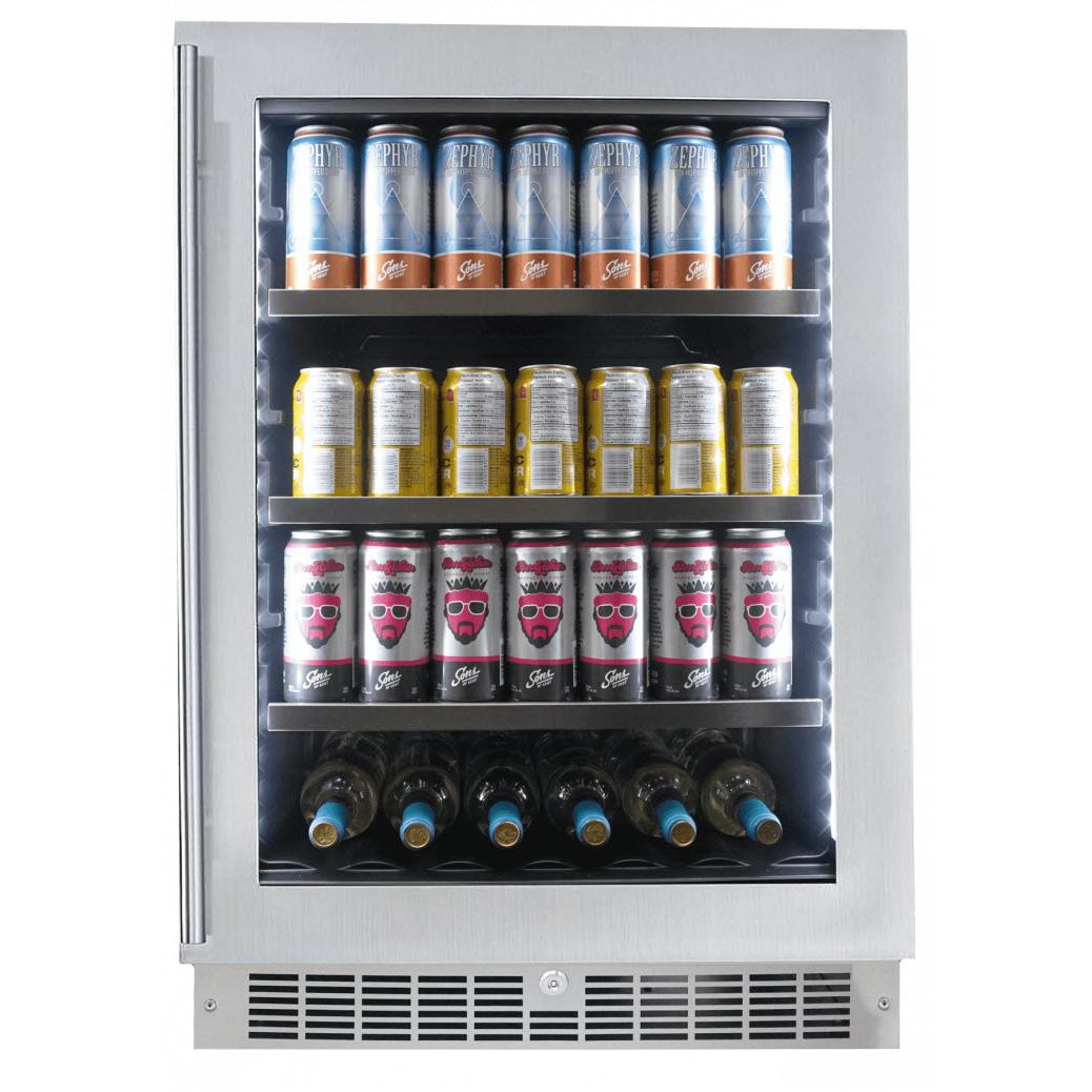 Silhouette Pro Series 5.6 cu. ft. Freestanding Combination Beverage Center SPRBC056D1SS IMAGE 2