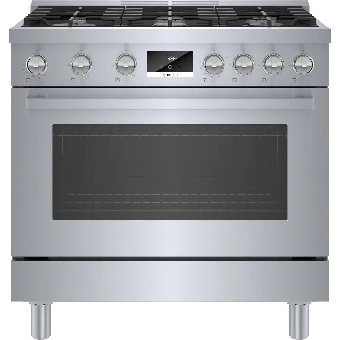 Bosch 36-inch Freestanding Gas Range with Convection Technology HGS8655UC IMAGE 1