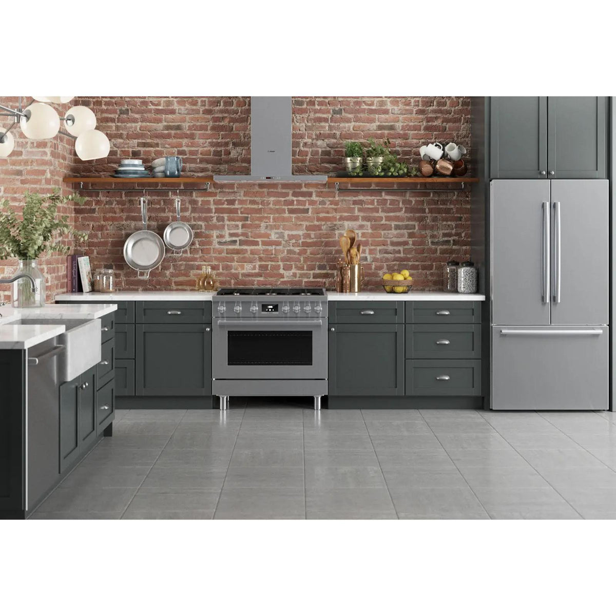 Bosch 36-inch Freestanding Gas Range with Convection Technology HGS8655UC IMAGE 17