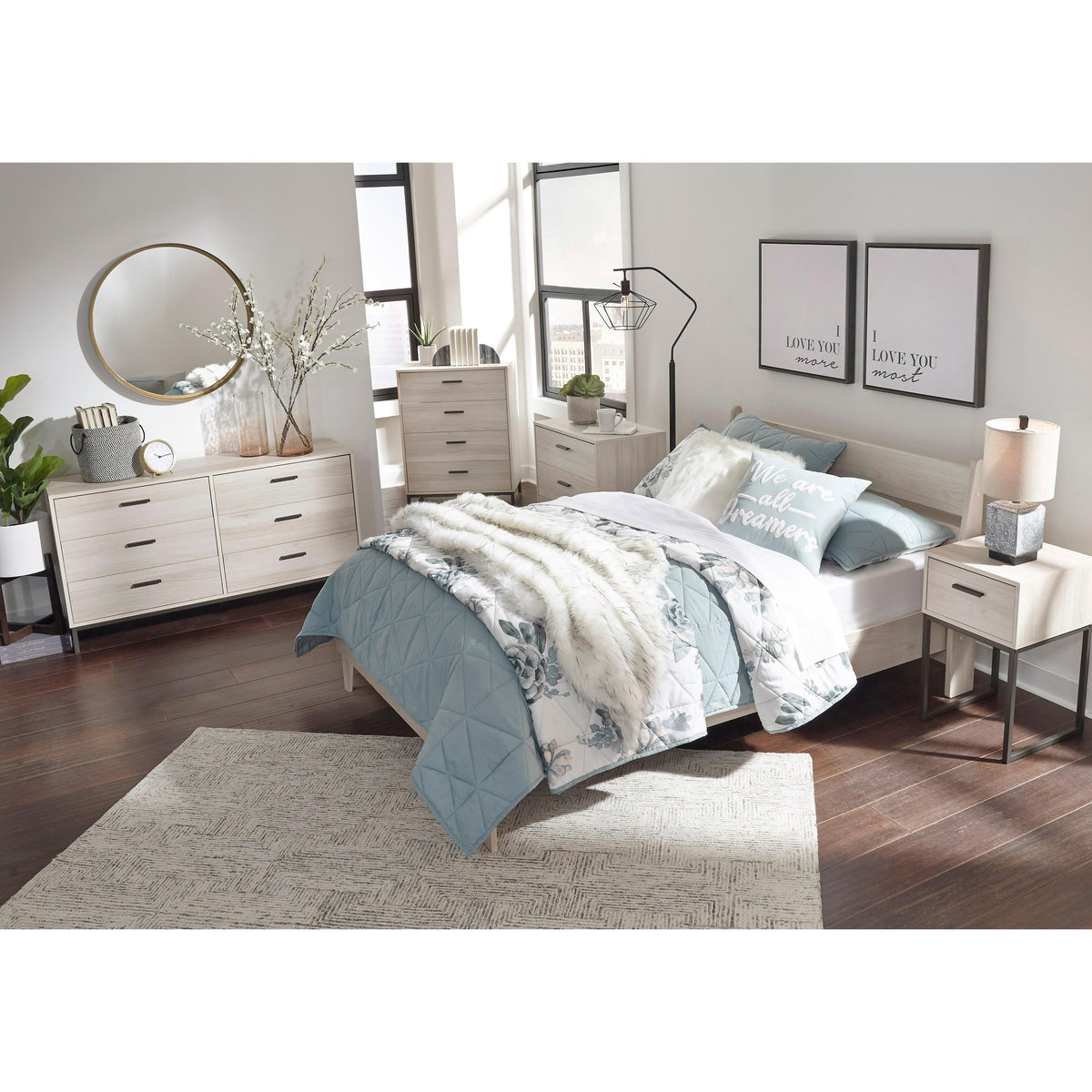 Signature Design by Ashley Socalle EB1864B2 Full Panel Platform Bed IMAGE 6