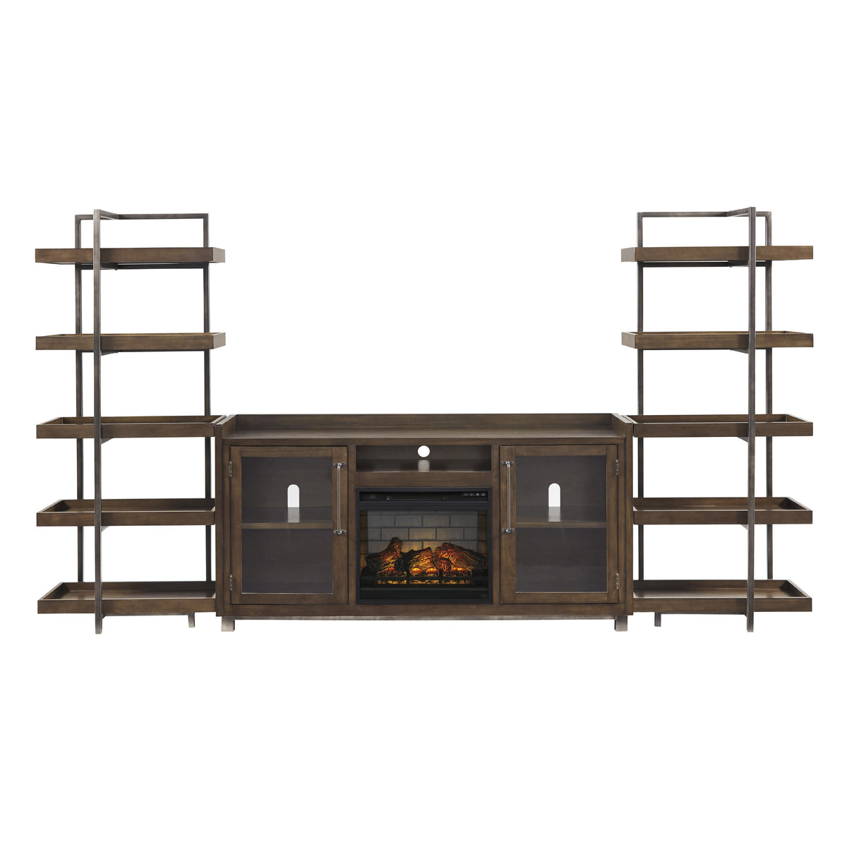Signature Design by Ashley Starmore W633W6 3 pc Wall Unit with Electric Fireplace IMAGE 2