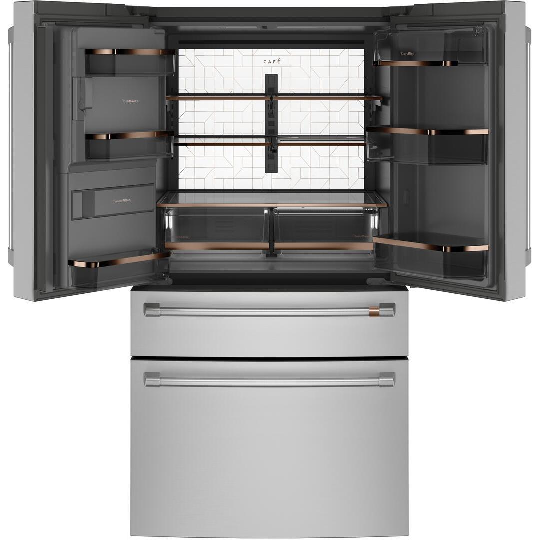 Café 36-inch, 22.3 cu.ft. Counter-Depth French 4-Door Refrigerator with Wi-Fi CXE22DP2PS1 IMAGE 4