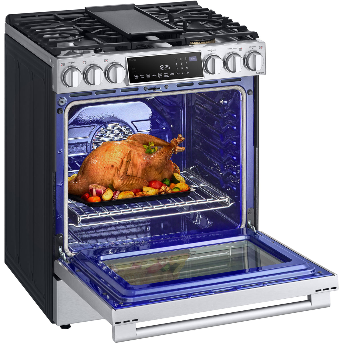 LG STUDIO Studio 30-inch Slide-in Gas Range with Convection Technology LSGS6338F IMAGE 12
