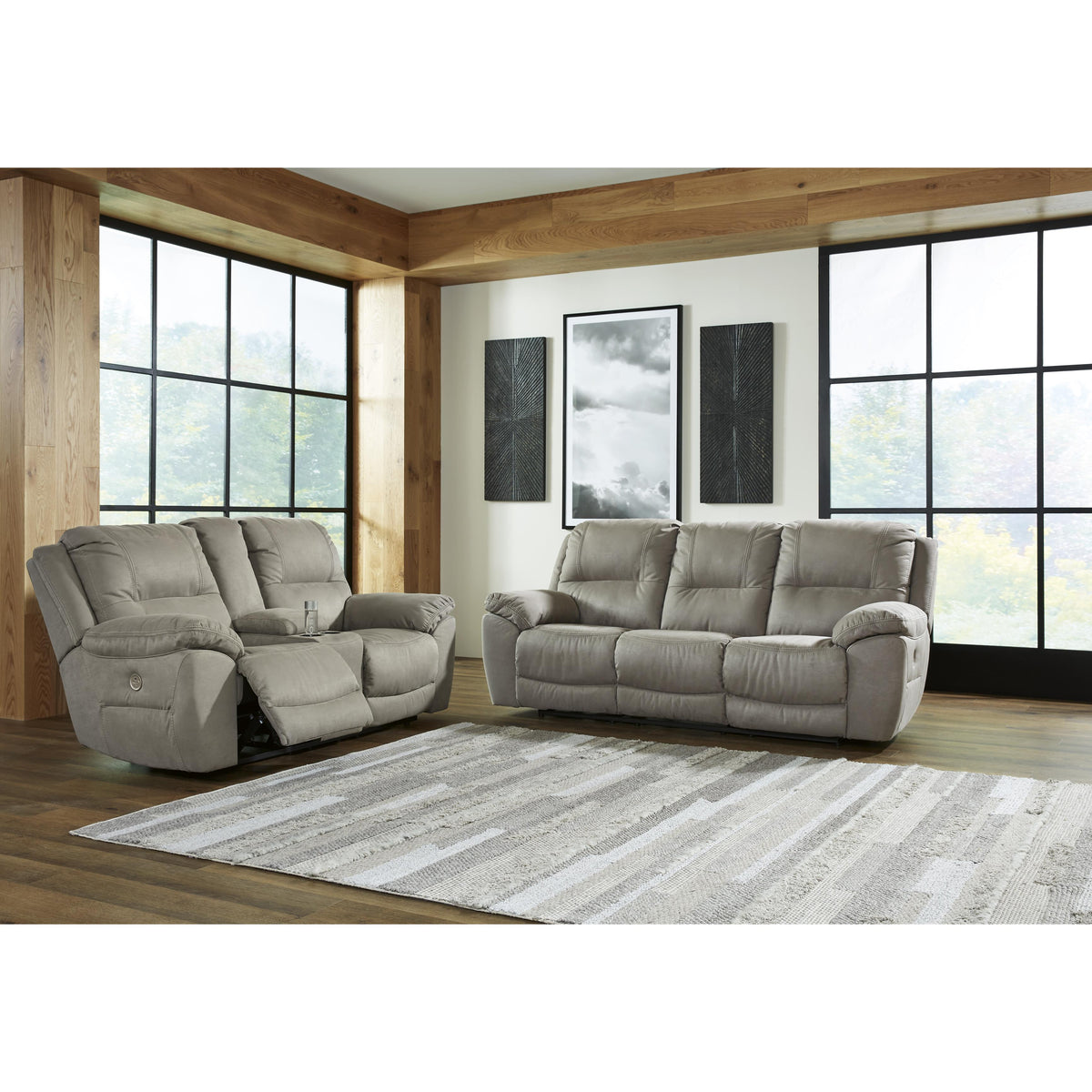 Signature Design by Ashley Next-Gen Gaucho 5420396 Double Reclining Power Loveseat with Console IMAGE 9