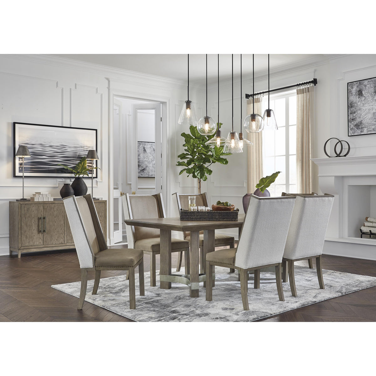 Signature Design by Ashley Chrestner D983-25 Rectangular Dining Room Table IMAGE 11
