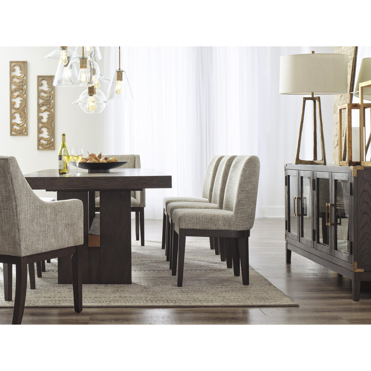 Signature Design by Ashley Burkhaus D984-45 Rectangular Dining Room Extension Table IMAGE 15