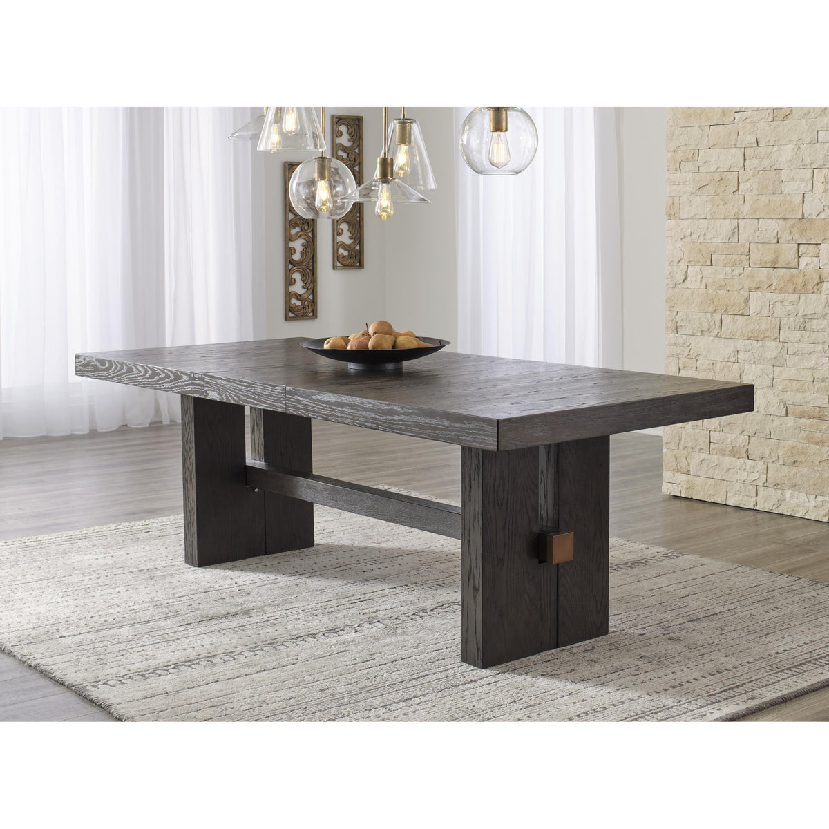 Signature Design by Ashley Burkhaus D984-45 Rectangular Dining Room Extension Table IMAGE 6