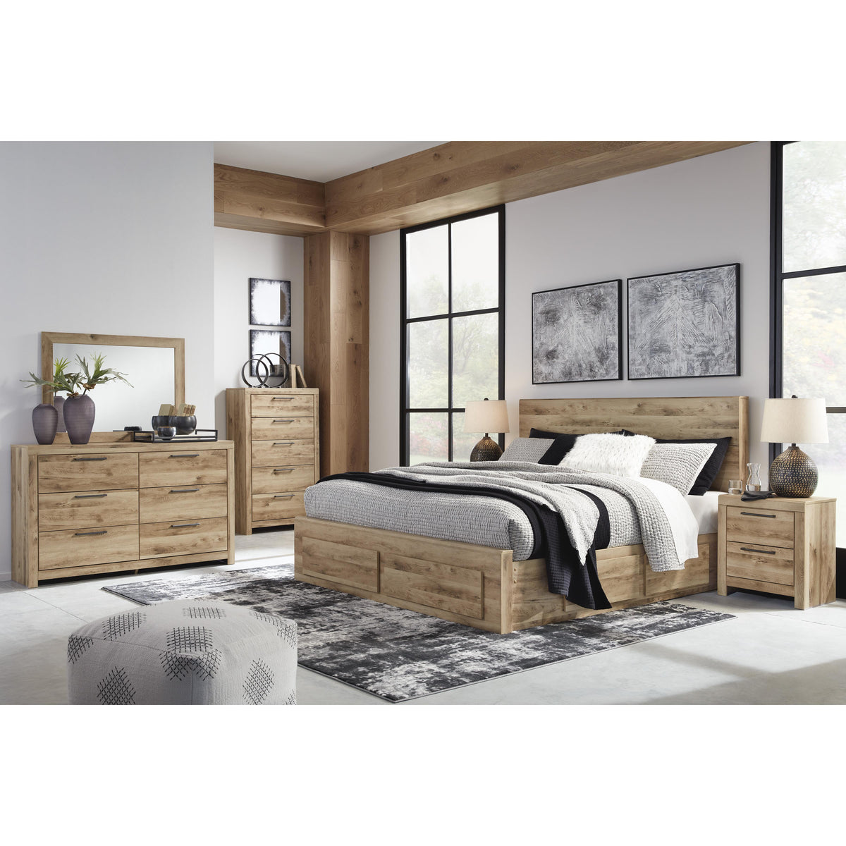Signature Design by Ashley Hyanna B1050B13 King Panel Storage Bed with 2 Under Bed Storage Drawers IMAGE 6