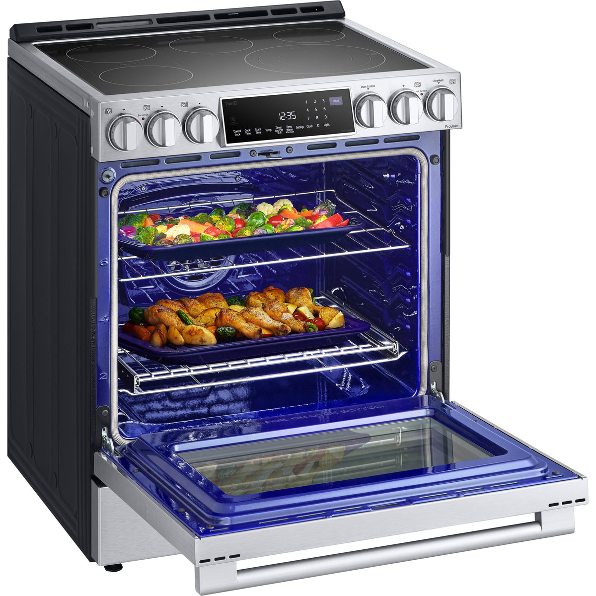 LG STUDIO Studio 30-inch Freestanding Electric Slide-in Range with ProBake Convection ™ Technology LSES6338F IMAGE 8