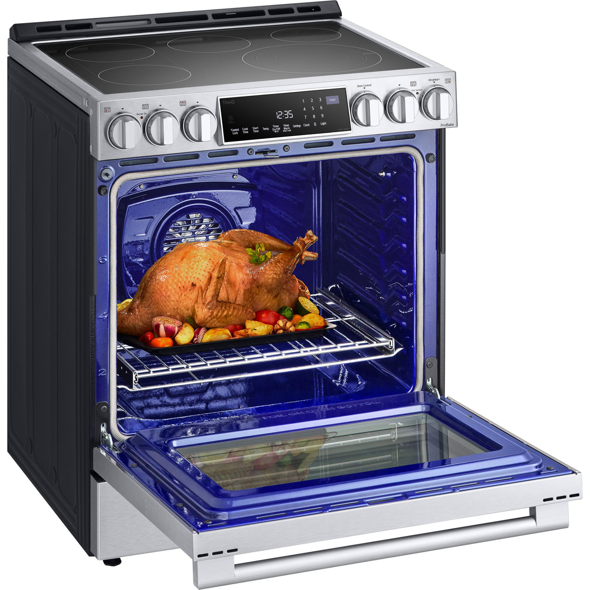 LG STUDIO Studio 30-inch Freestanding Electric Slide-in Range with ProBake Convection ™ Technology LSES6338F IMAGE 9